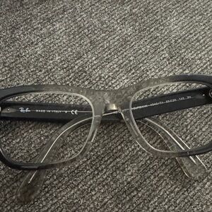 Ray-Ban Black and Transparent Eyeglasses